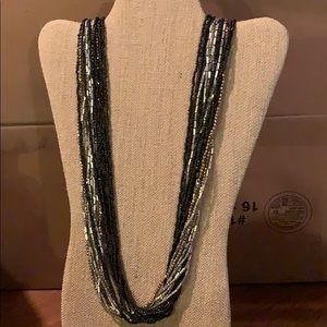 Long Eddie Bauer multi strand necklace